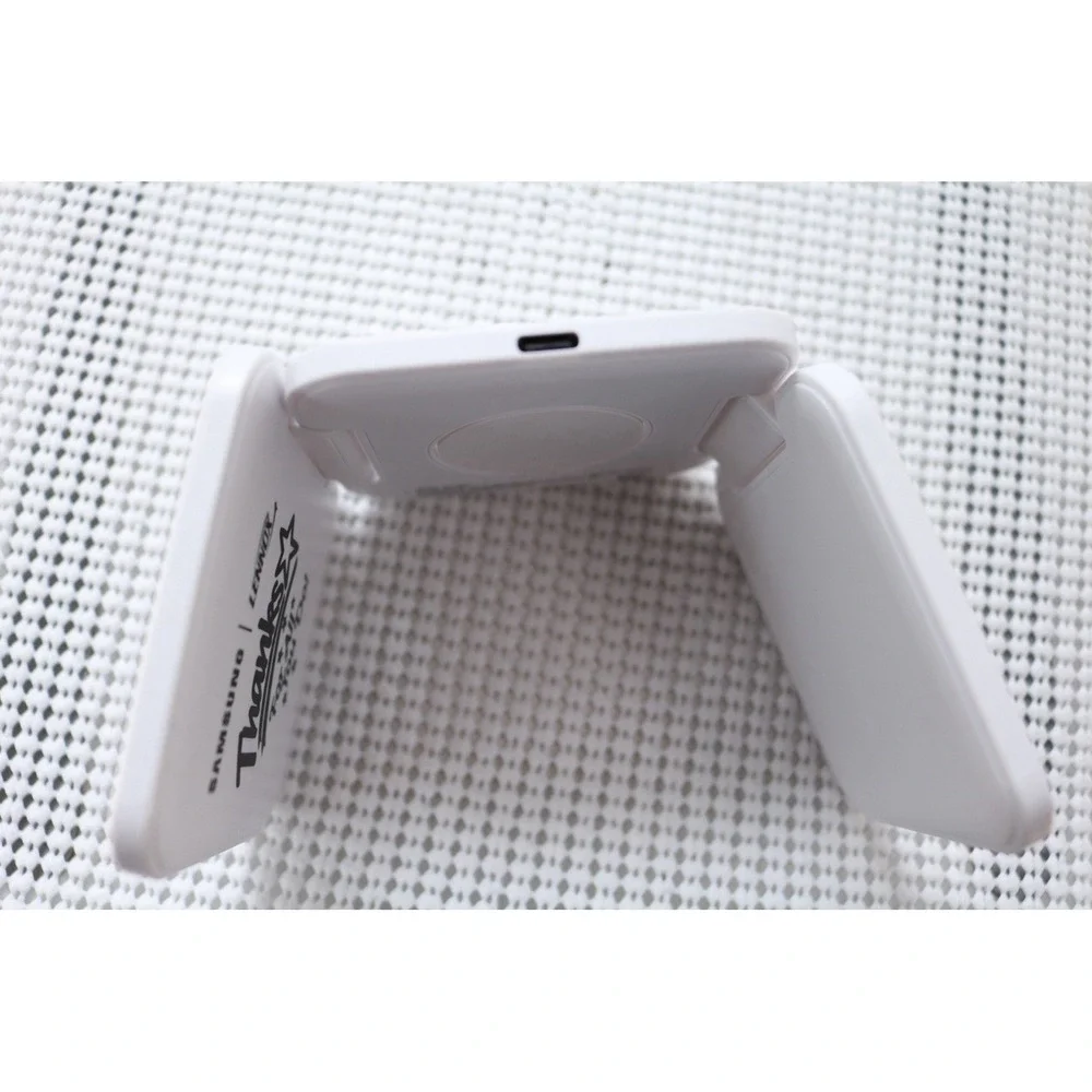 3-in-1 Foldable Wireless Charging Station White SW165 ZG2240 Phone Watch Earbuds